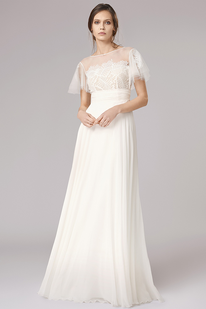 robe mariée plume