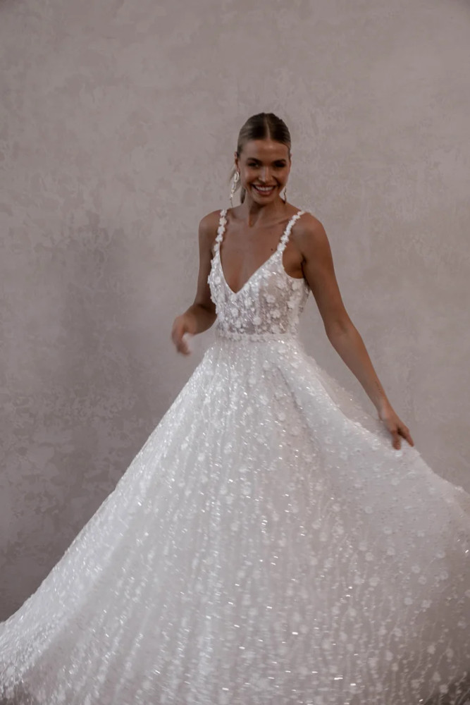 Robe mariee Lenny Flowy